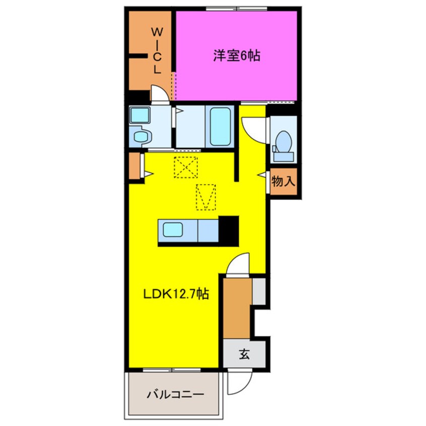 間取図 シェアー　フォレストⅡ