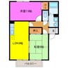 ゼファーＢ 2LDKの間取り