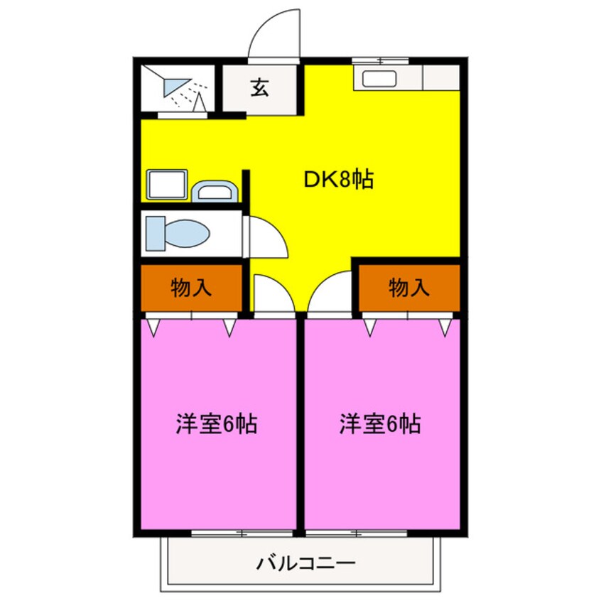 間取図 LランドⅡ