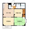 サニーハイツ 3DKの間取り