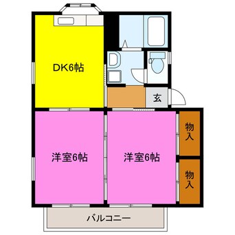 間取図 ソレイユＢ・Ｃ