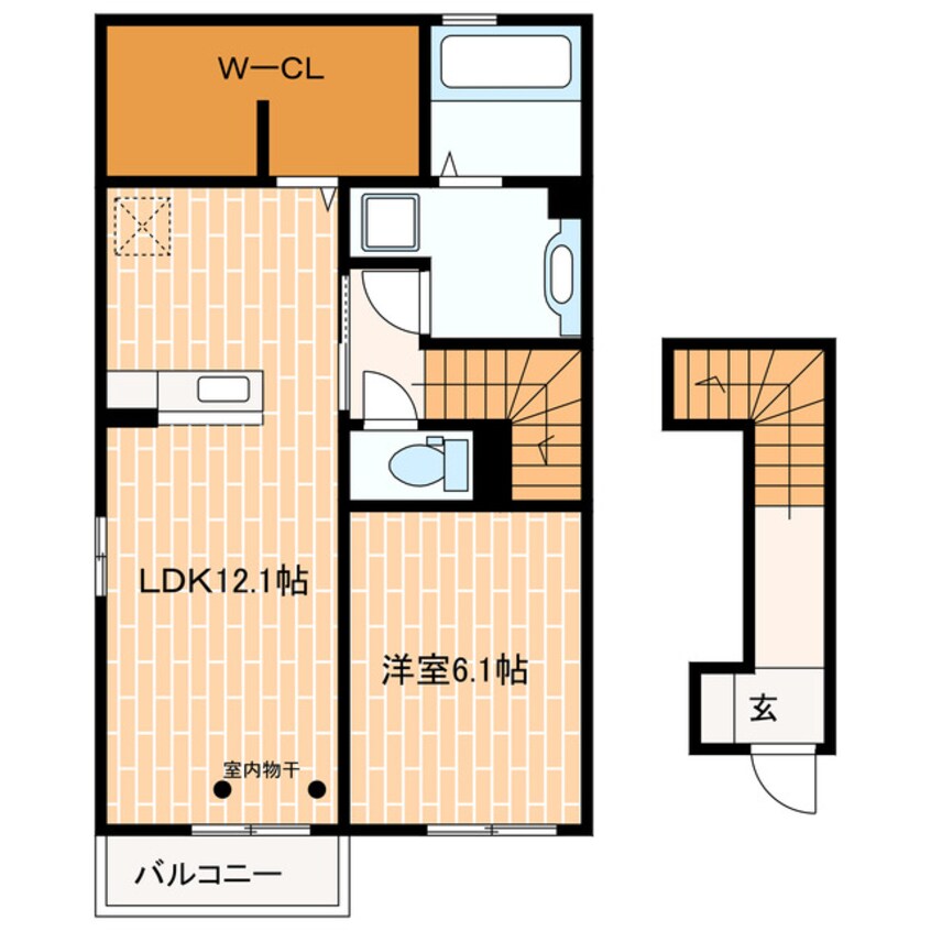 間取図 Ｌｅｓ　Ｓａｉｓｏｎ上岡田
