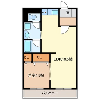 間取図 Ｒａｉｎｂｏｗほんま