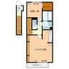 Comfortia AKURO 1LDKの間取り