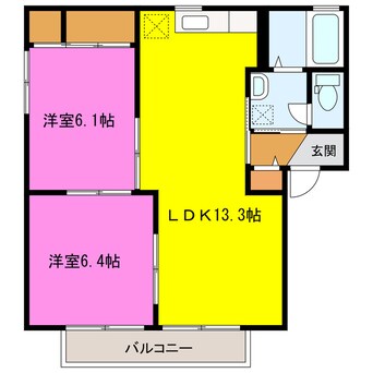 間取図 ペアシティB