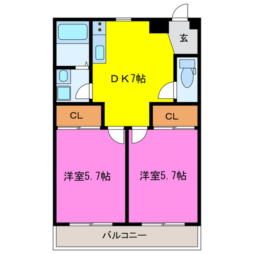 間取図 花の台ハイツ