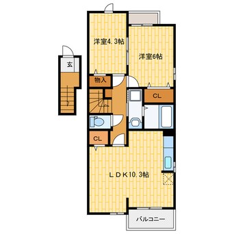 間取図 ＥｓｔａｎｏＦⅠ