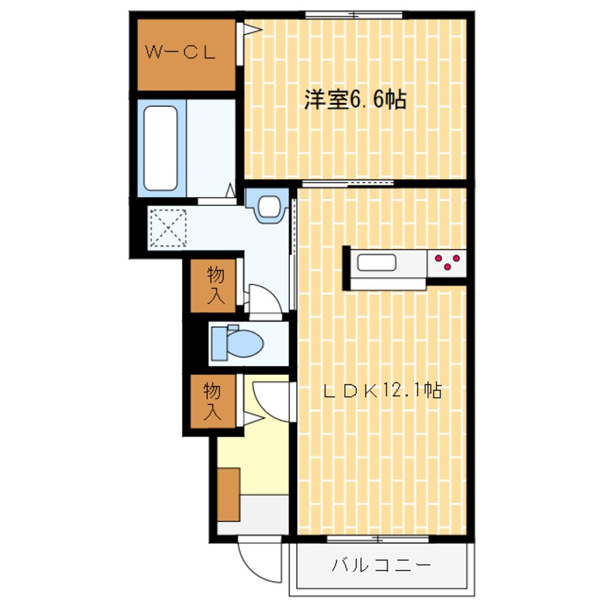 間取図 ウニコ　ルウォーゴ
