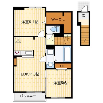 間取図 アッティラＳ　Ⅱ