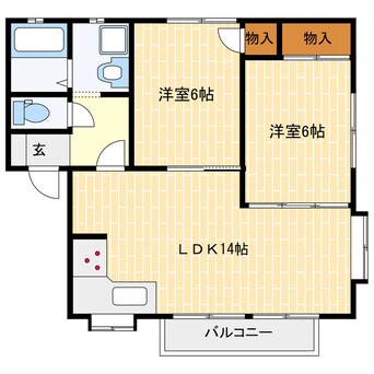 間取図 グリーンピアＡ