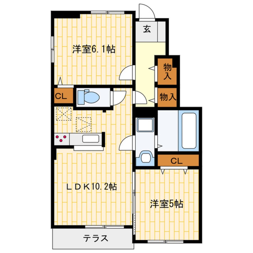 間取図 レ・トロワ・オリヴィエ