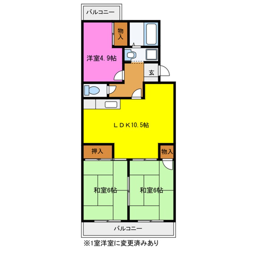 間取図 コーポナグラ