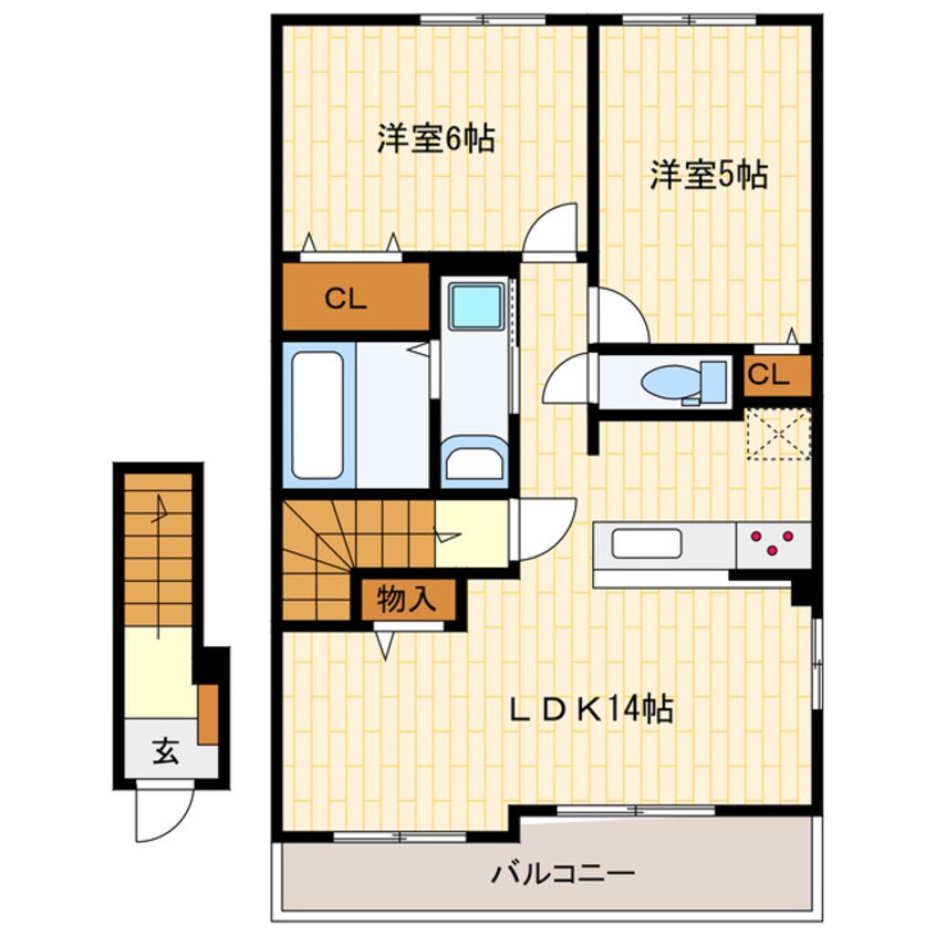 間取図 ジールA