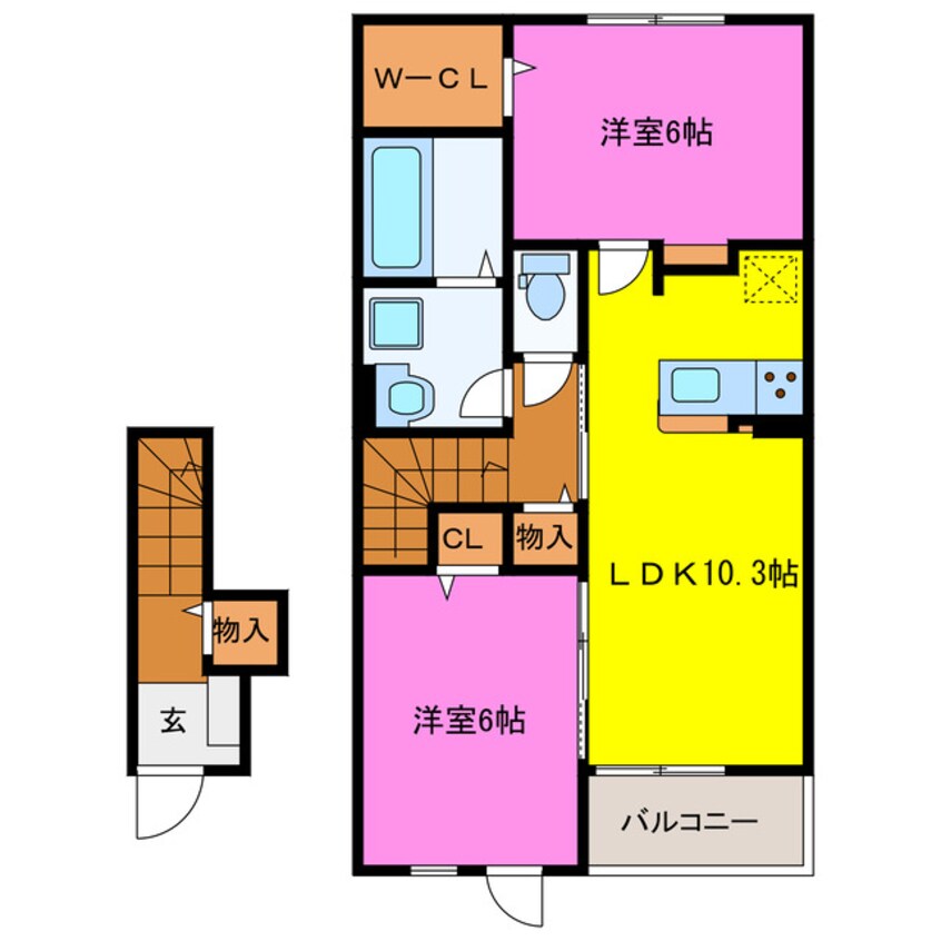 間取図 オリーブタウンC