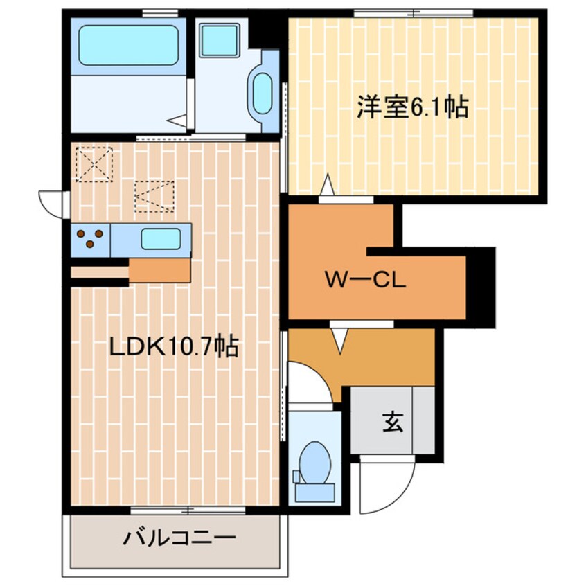 間取図 ＭＯＲＥ　Ｂ