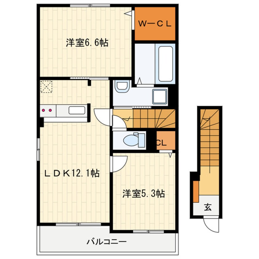 間取図 ワンクオーレ