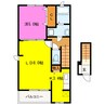 アプローズ 1LDKの間取り