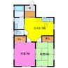秋田貸家 2DKの間取り