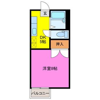 間取図 グリーンビレッジ大竹