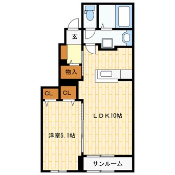 間取図 メゾン・サンパティーク
