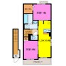 セントワール 2LDKの間取り