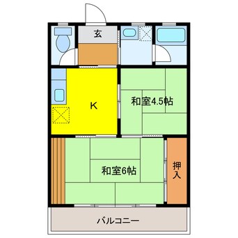 間取図 美松コーポA