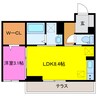 Ｄ-Hills　見付 1LDKの間取り