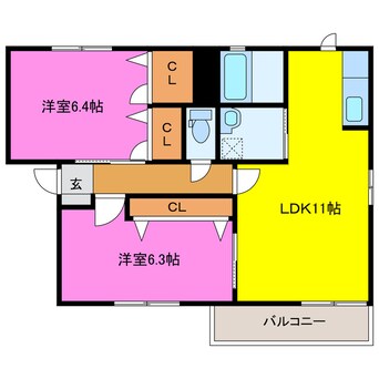 間取図 リバティ722