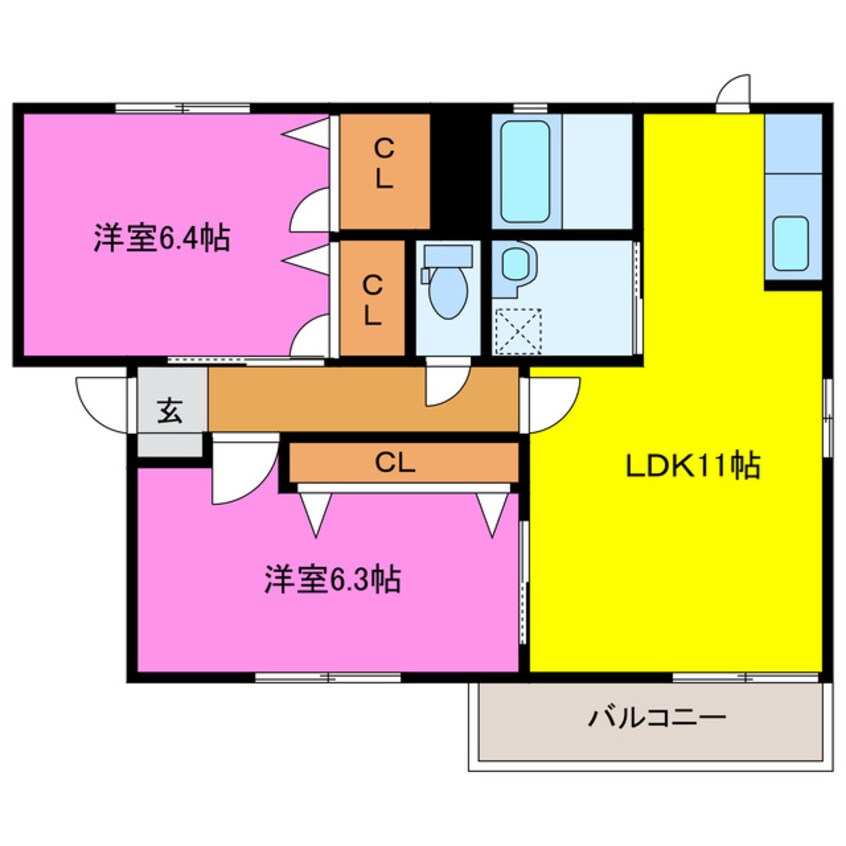 間取図 リバティ722