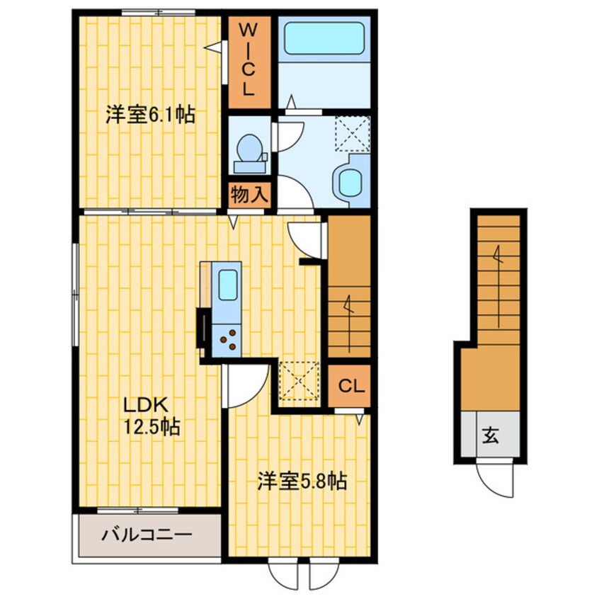 間取図 モカⅣ