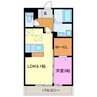 ソレイユ 1LDKの間取り