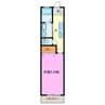 blue rose Ⅰ 1Kの間取り