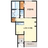 AFC RESIDENCE 鳥之瀬 1LDKの間取り