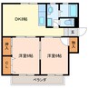 シティキング 2DKの間取り