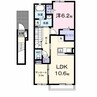 ペルティカ 1LDKの間取り