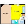 第2サニープレイス 1DKの間取り
