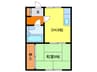 恵庭第一ハイツ 1DKの間取り
