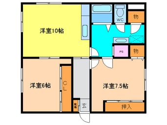 間取図 プログレスコート恵庭