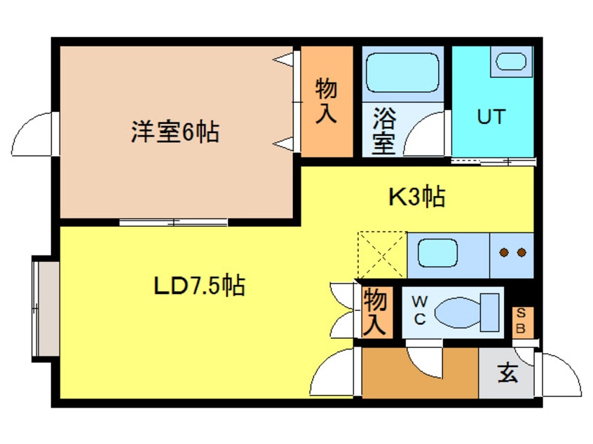 間取図 グリーンノート黄金