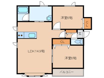 間取図 サンフラウアＣ棟