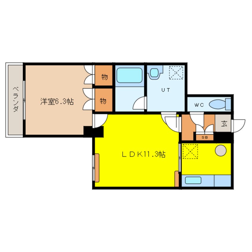 間取図 サンルート中島