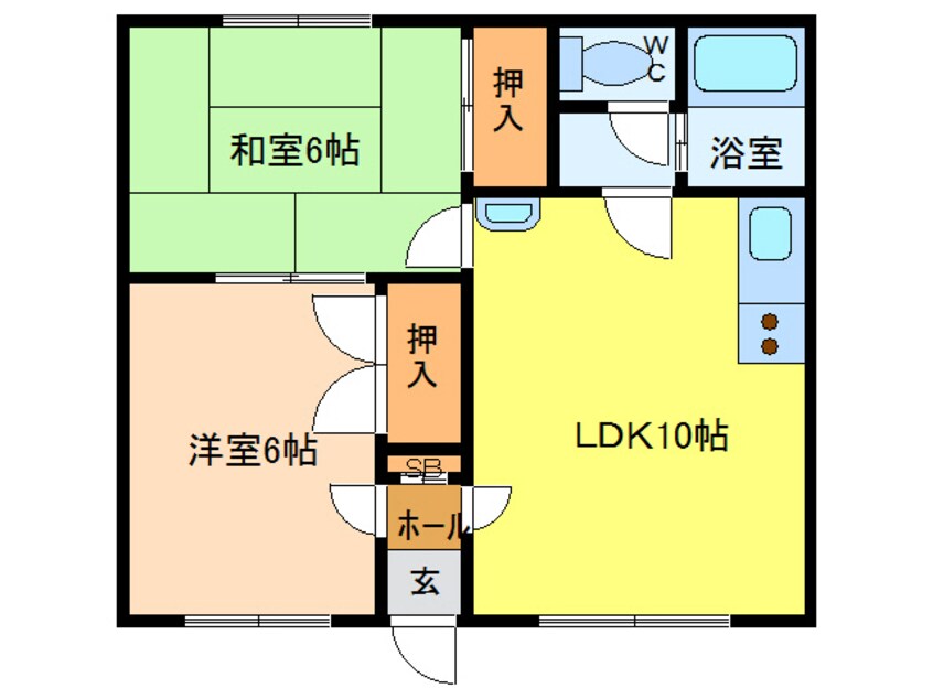 間取図 ドミール幸Ⅰ