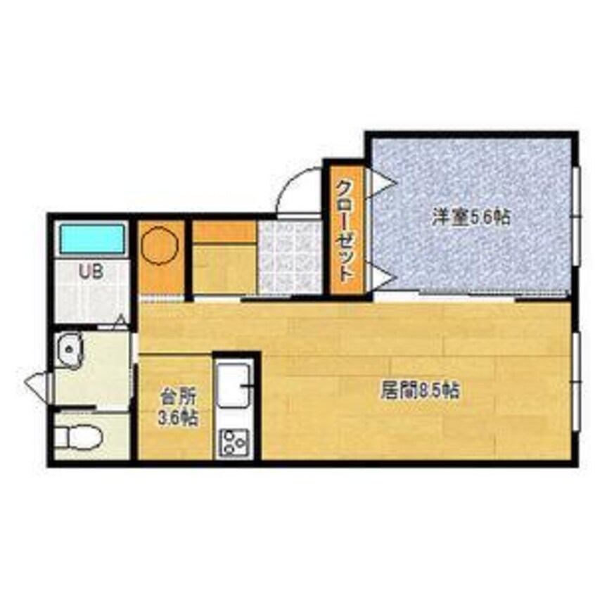 間取図 モイザリリバーハイツ
