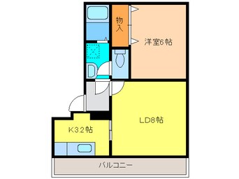 間取図 リバティ恵庭