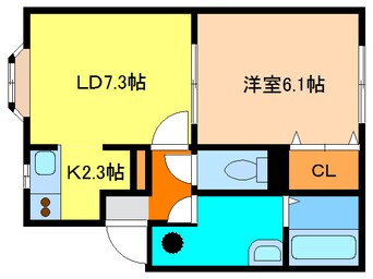 間取図 エクセルカーサ黄金