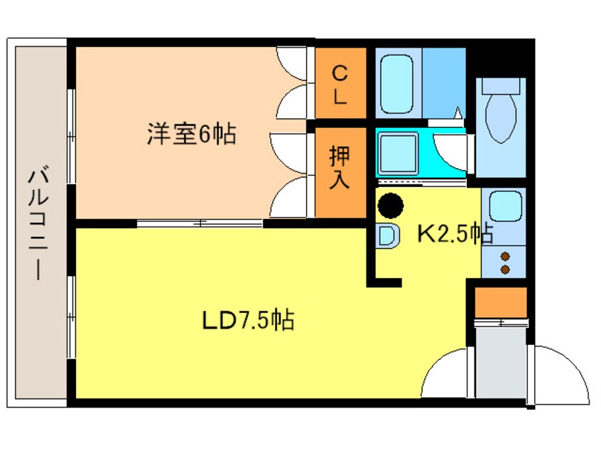 間取図 シャトーリバティー