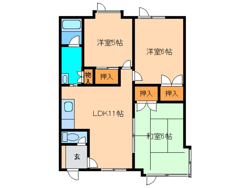 間取図 恵み野ハイム　アイリス