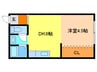 リバーサイドハイツ 1DKの間取り