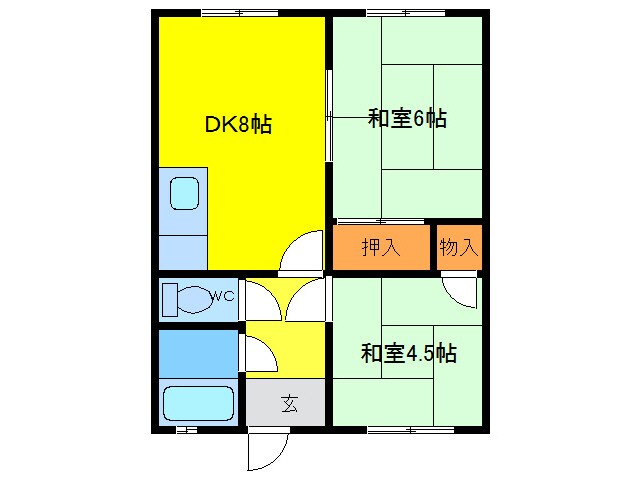 間取り図 アイディール恵庭