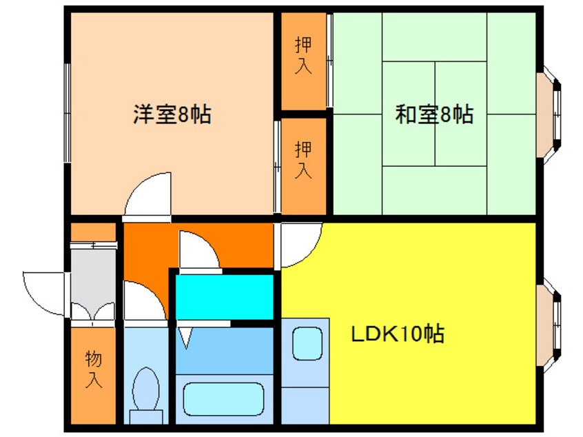 間取図 中田マンション